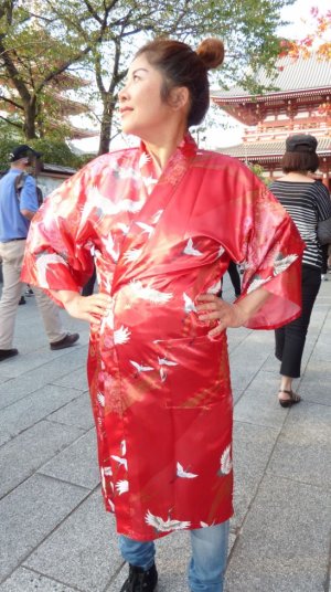 Photo17: Crane "Happi-Coat" robe