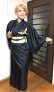 Photo5: Golden Crane "KIMONO" robe