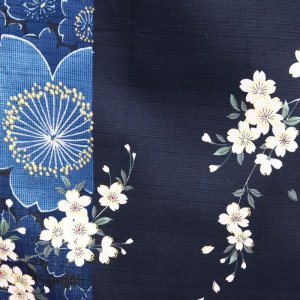 Photo17: Cherry Blossom  "Happi-coat" robe (Half length)