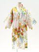 Bamboo and peony "Happi-coat" robe