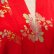 Photo11: Silk Chrysanthemum & Crane "Happi-Coat" robe (11)