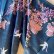 Photo12: Silk Chrysanthemum ＆ Crane "KIMONO" robe (12)
