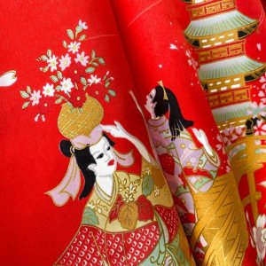 Photo18: Silk Cherry Dance "KIMONO" robe