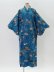 Photo1: Bamboo & Fan "Kimono" robe (1)