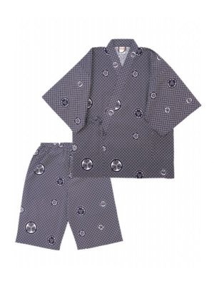 Photo1: FAMILY EMBLEM "JINBEI"(JACKET & SHORT PANTS) SIZE S~M