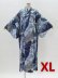 Photo1: Flower & Ribbon "Kimono" robe XL ( Wide Size ) (1)