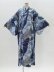 Photo1: Flower & Ribbon "Kimono" robe (1)