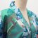 Photo7: Flower & Ribbon "Kimono" robe XL ( Wide Size ) (7)