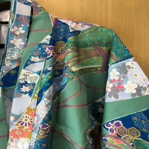 Photo12: Flower & Ribbon "Kimono" robe