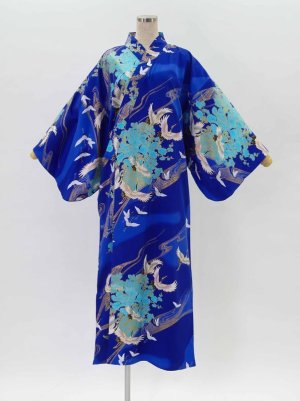 Photo1: Crane "Kimono" robe