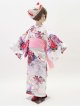 Flower & Crane Kimono Robe(SIZE:L)