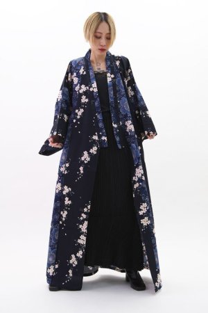 Photo1: Cherry Blossom "Kimono" robe