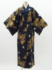 Chrysanthemum & Crane  "Kimono" robe