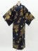 Photo1: Chrysanthemum & Crane  "Kimono" robe (1)