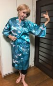 Photo5: Crane "Happi-Coat" robe