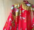 Photo15: Bamboo and peony "Happi-coat" robe