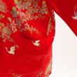 Photo10: Silk Chrysanthemum & Crane "Happi-Coat" robe