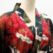 Photo14: Silk Crane "Happi-Coat" robe