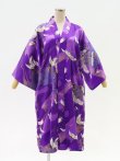 Photo5: Silk Crane "Happi-Coat" robe