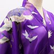 Photo6: Silk Crane "Happi-Coat" robe