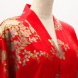 Photo7: Silk Chrysanthemum ＆ Crane "KIMONO" robe