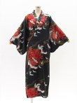 Photo5: Silk Crane "KIMONO" robe
