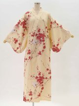 Photo: "SAKURA"(CHERRY)  & Crane  "Kimono" robe