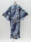 Photo2: Flower & Ribbon "Kimono" robe XL ( Wide Size )