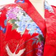 Photo8: Flower & Crane Kimono Robe(SIZE:SS)
