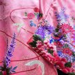 Photo16: Flower & Crane Kimono Robe(SIZE:S)