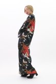 Photo1: Silk Crane "KIMONO" robe