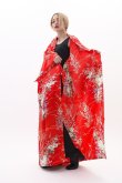 Photo2: Silk Graceful Flower "KIMONO" robe