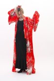 Photo3: Silk Graceful Flower "KIMONO" robe