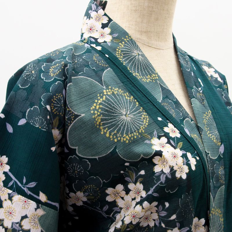 Photo: Cherry Blossom "Happi-coat" robe (Half length)