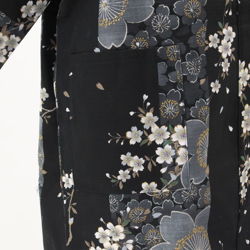 Photo5: Cherry Blossom  "Happi-coat" robe (Half length)