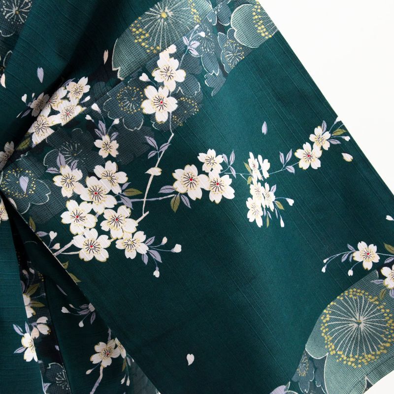 Photo15: Cherry Blossom  "Happi-coat" robe (Half length)
