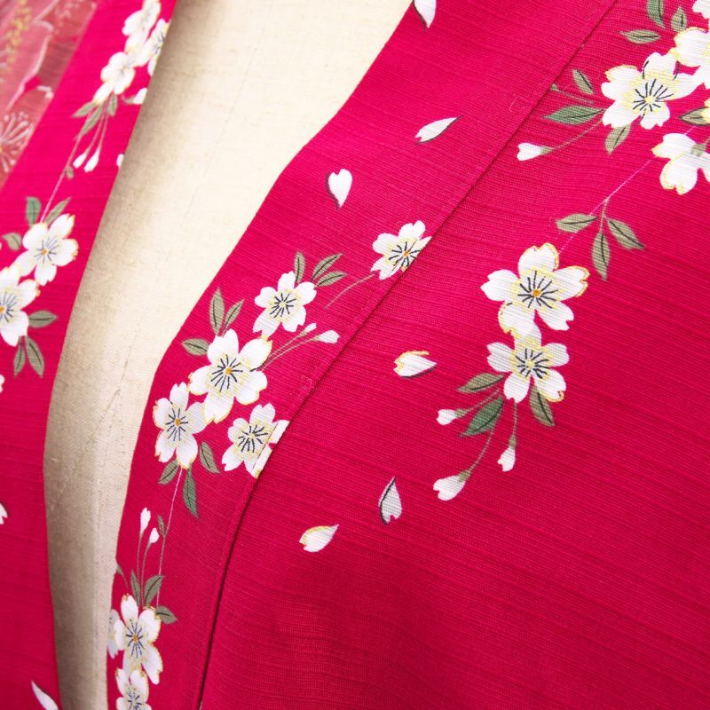 Photo7: Cherry Blossom  "Happi-coat" robe (Half length)