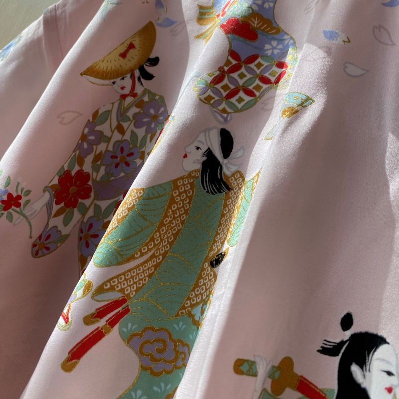 Photo: Silk Cherry Dance "Happi-Coat" robe