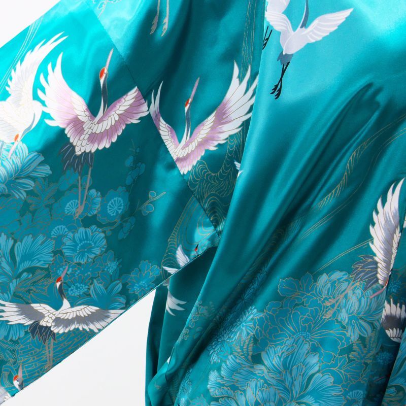 Photo3: Crane "Happi-Coat" robe