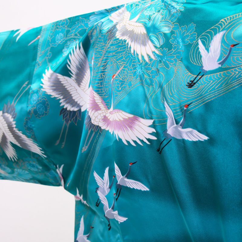 Photo4: Crane "Happi-Coat" robe