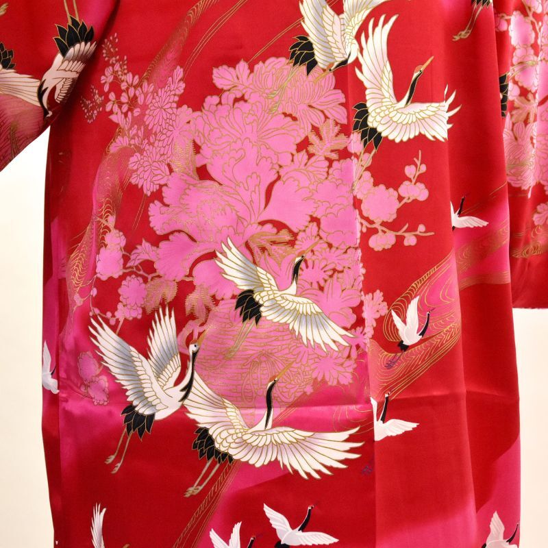 Photo13: Silk Crane "KIMONO" robe