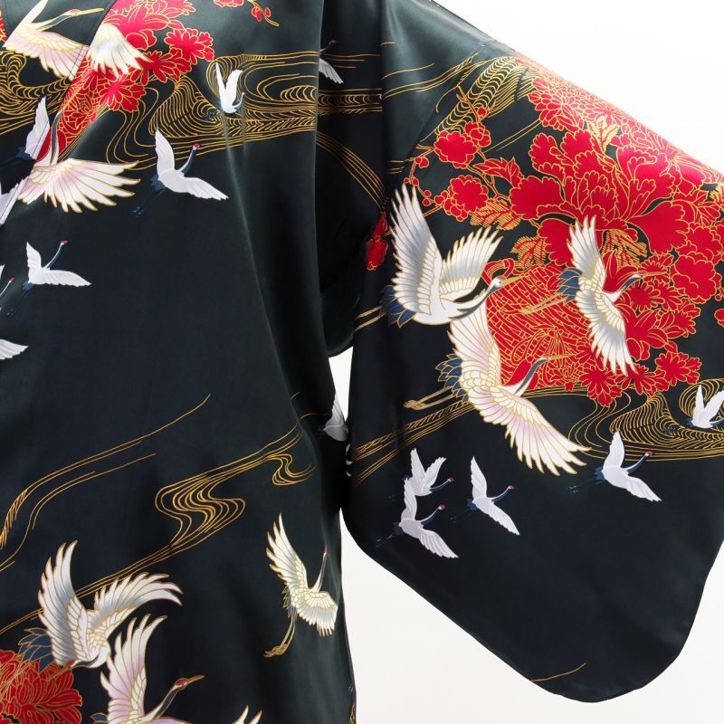 Photo7: Silk Crane "KIMONO" robe