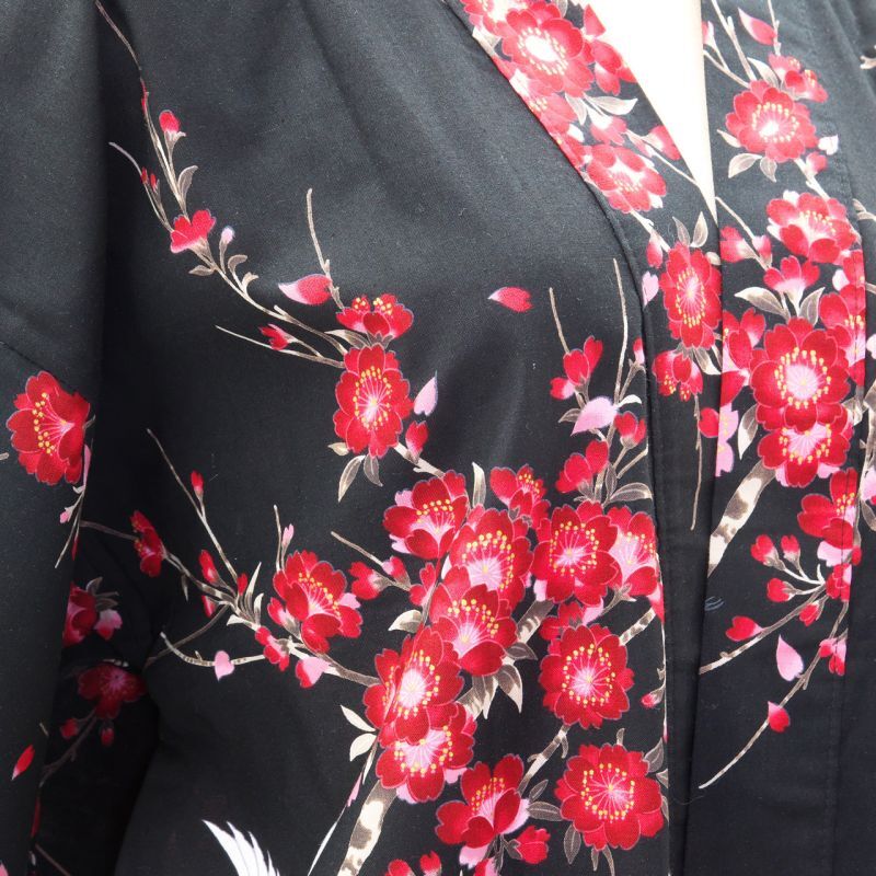 Photo: "SAKURA"(CHERRY)  & Crane  "Kimono" robe