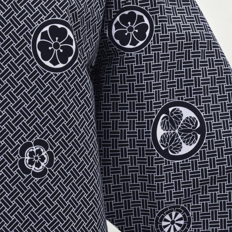 Photo3: Family Emblem  Cotton "YUKATA" robe (Long)