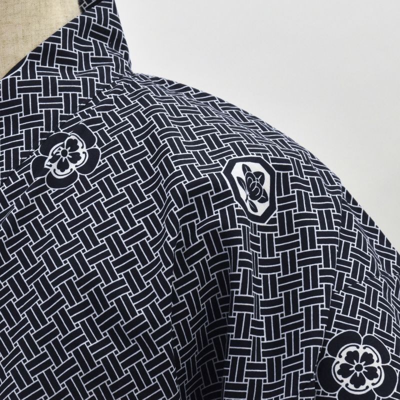 Photo: Family Emblem  Cotton "YUKATA" robe (Long)