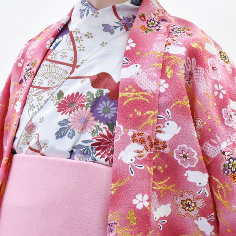 Photo: Flower & Crane Kimono Robe(SIZE:3L)