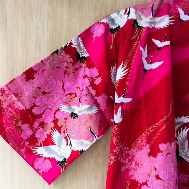 Photo: Crane  "Happi-coat" robe